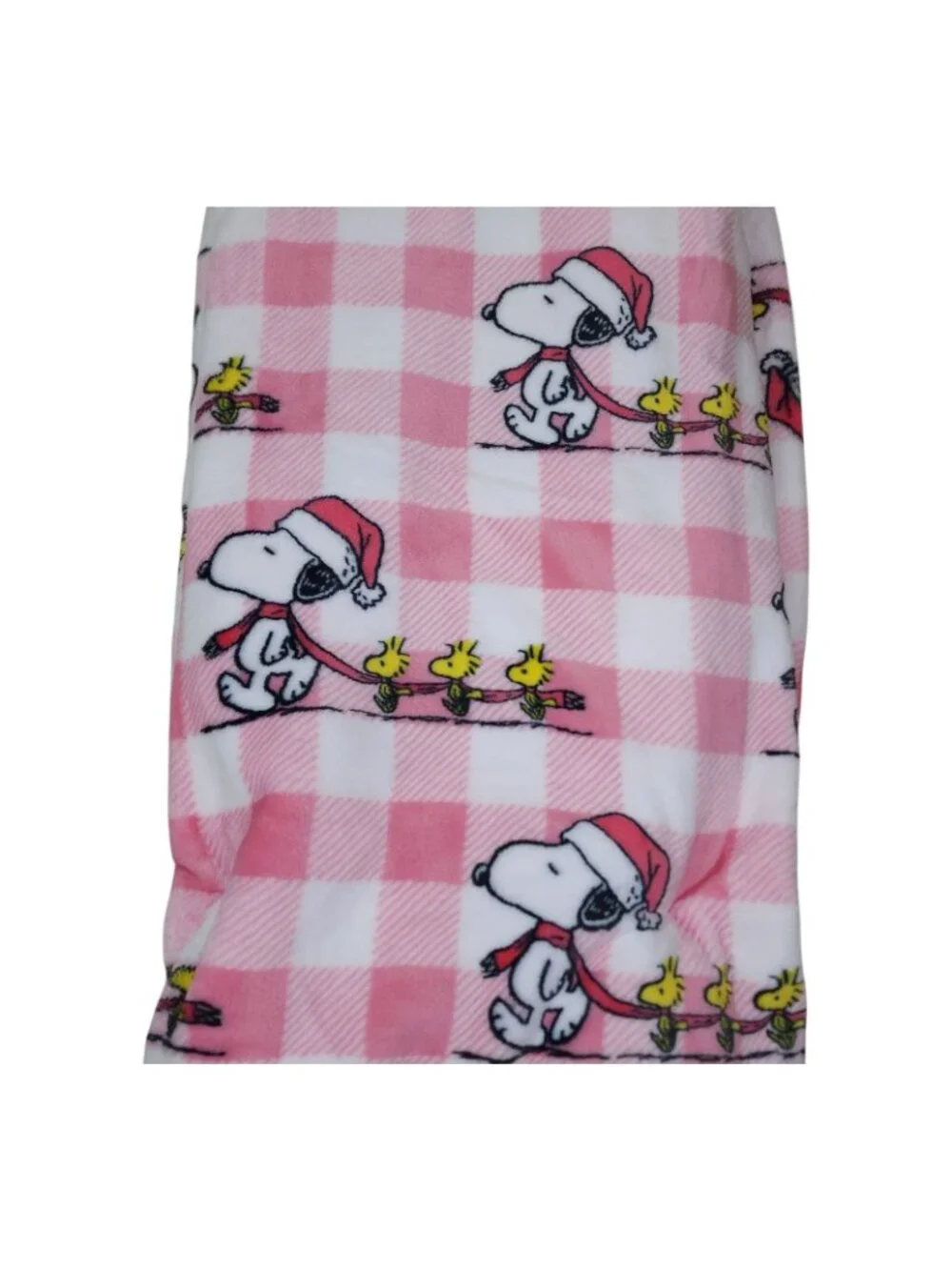 Peanuts Snoopy Woodstock Pet Throw Blanket By Berkshire Christmas Pink Plaid